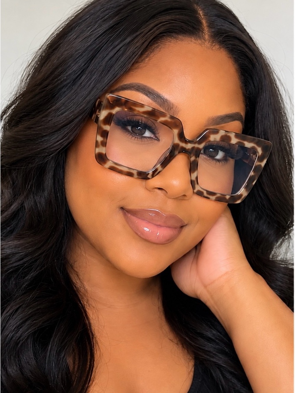 Animal Print Oversized Square Sunglasses 🐆